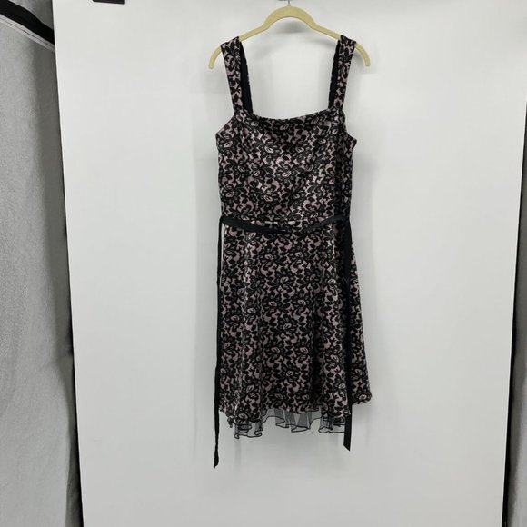 Ruby Rox Y2K Goth Punk black pink lace satin dress - Picture 5 of 14